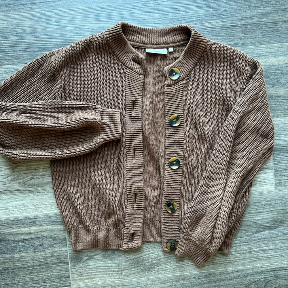 Minimum 100% Cotton Brown Cardigan